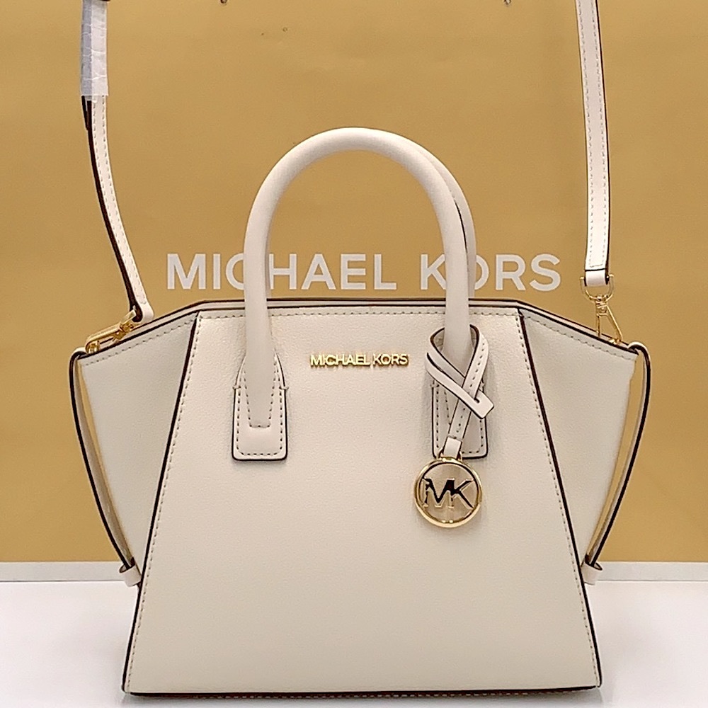 MICHAEL KORS
Avril Small Leather Top-Zip Satchel LIGHT CREAM COLOR - Picture 3 of 13